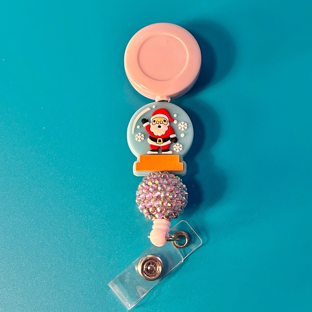 Snow Globe Badge Reel